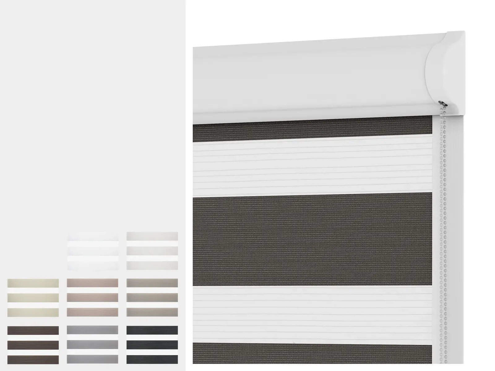 Roleta SWING - deň a noc - látka SUMATRA