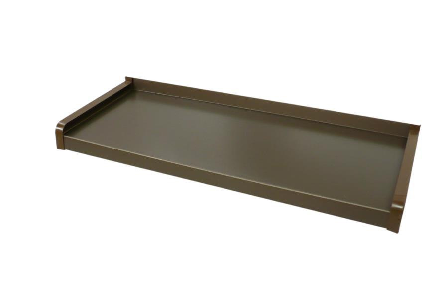 Vonkajšie hliníkové ohýbané parapety - bronz elox 6003
