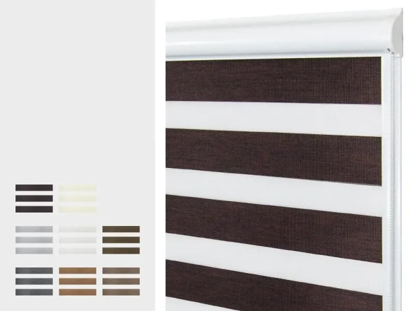 Roleta SWING - deň a noc - látka OLYMPOS