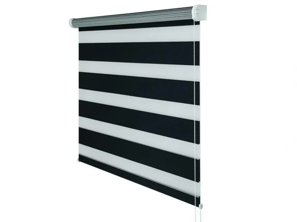 Roleta SOLID M - deň a noc - látka BLACK ELEGANCE 1